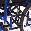 Кресло-коляска с двуручным рычажным приводом Ortonika Base 145, черный/синий, фото 4