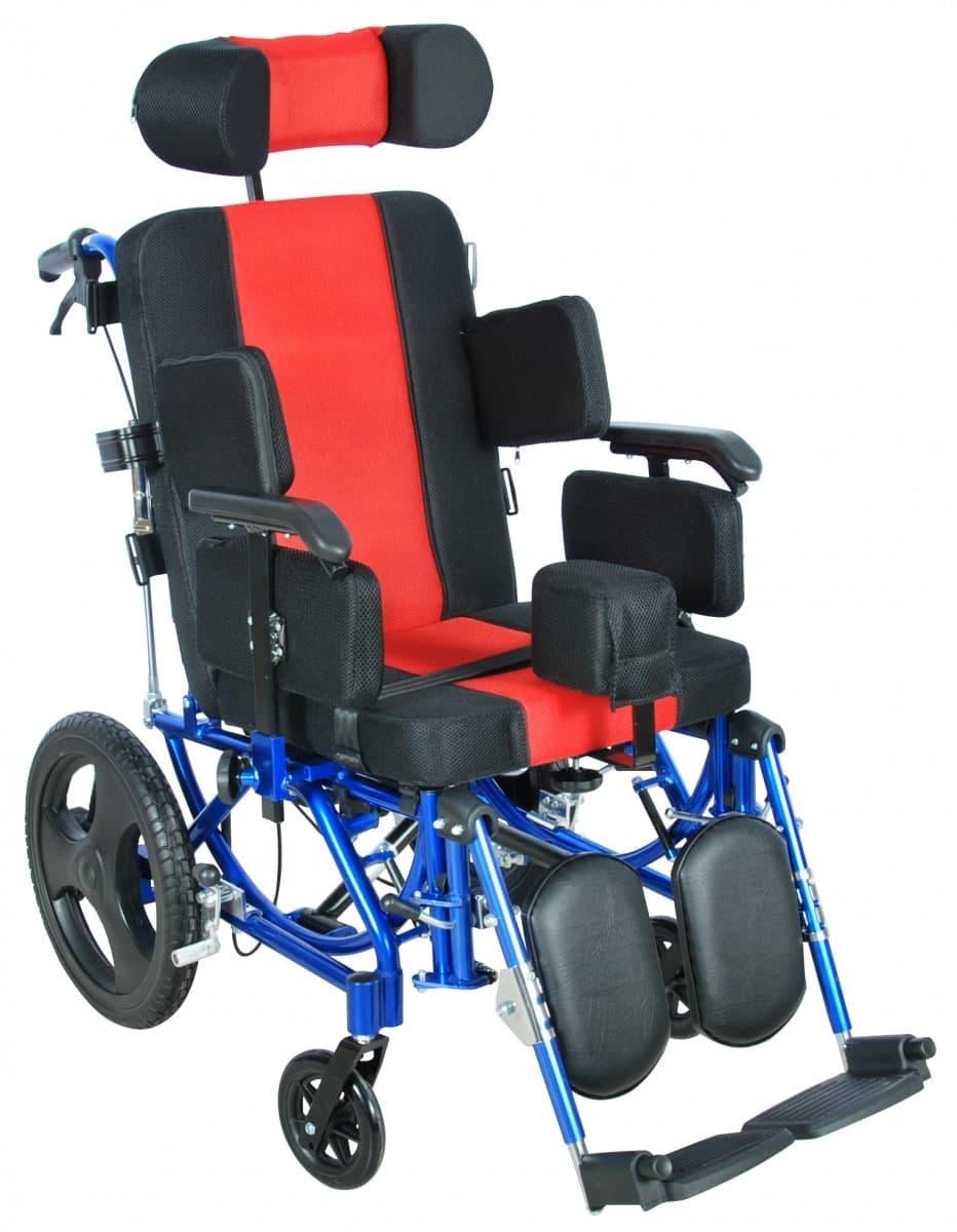 Кресло-коляска универсальная активная (алюм) FS 218LQ (МК-005), красный/черный