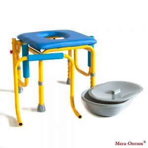 Стул-кресло с санитарным оснащением Мега-Оптим FS 813