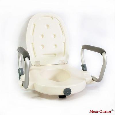 Насадка на унитаз с откидными ручками SC 717 Мега-оптим