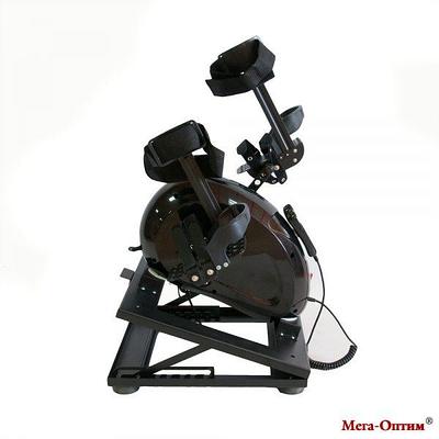 Велотренажер c электродвигателем с регулируемым основанием Mega-T150 черный