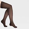 ID-300T Компрессионные чулки прозрачные (женские, закрытый носок, простая резинка), коричневый, фото 4