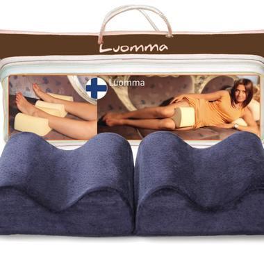 LumF-507 Подушка ортопедическая под ноги с эффектом памяти 52*20*10, синий