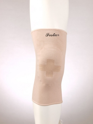 Фиксатор коленного сустава с силиконовой вставкой F 1601, бежевый - фото 2 - id-p96561176