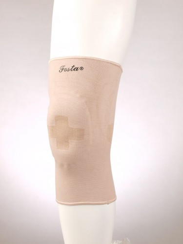 Фиксатор коленного сустава с силиконовой вставкой F 1601, бежевый - фото 3 - id-p96561176