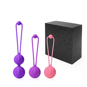 Набор вагинальных шариков, 3 штуки, D 3.5 см, вес 50x80x100 грамм