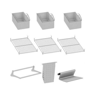 Комплект аксессуаров Rational для iVario Pro XL 87.00.744: шпатель, 3 корзины для варки, 3 решетки на дно