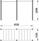 Рукоход для воркаут СХ-20, фото 2
