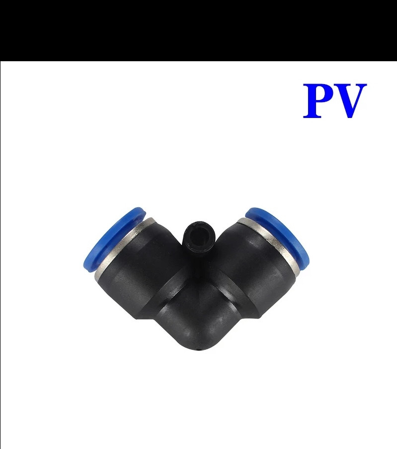 Штуцер-соединение быстросъем PV10(угол) 10мм шланг - фото 1 - id-p96581923