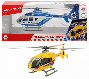 Игрушка Вертолет EC 135 die-cast с крутящимися лопастями 21см 2в Dickie Toys