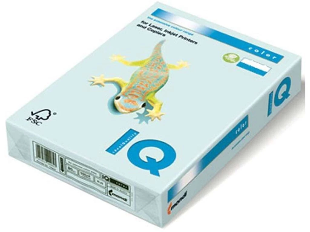 Бумага цветная IQ Color, А4, 80 г/кв.м., 500 л., светло-голубой BL29