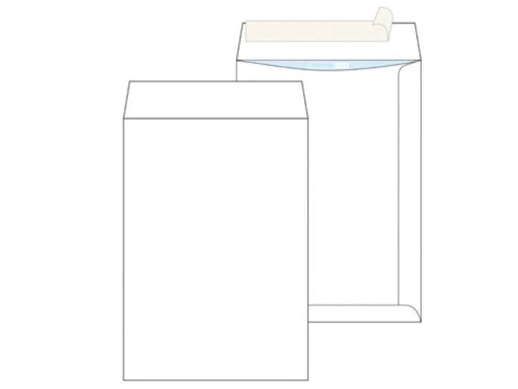 Конверт С5 (162х229мм) пакет белый, внутренняя запечатка