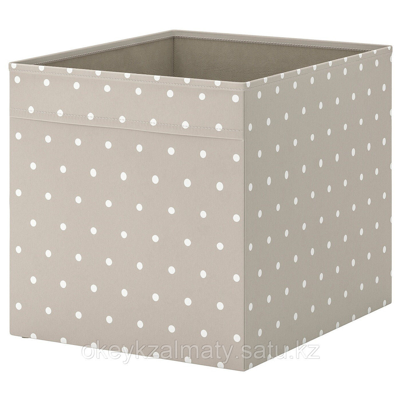 IKEA: Коробка, бежевый/точечный, 33x38x33 см Dröna Дрёна 903.823.92