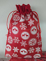 Мешок для подарков Новогодний 30*20 см