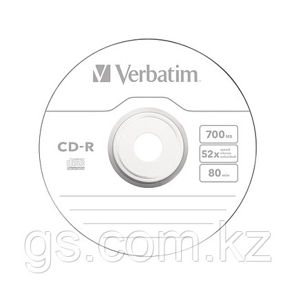 Диск CD-R Verbatim (43432) 700MB 25штук Незаписанный, фото 2
