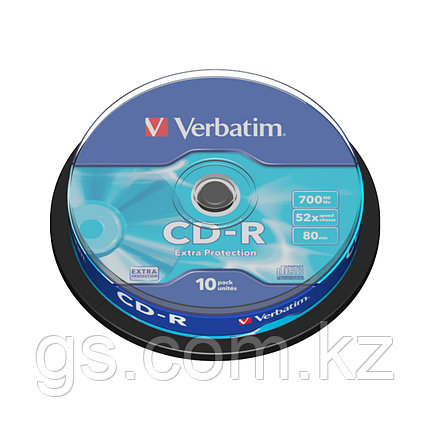 Диск CD-R Verbatim (43437) 700MB 10штук Незаписанный, фото 2