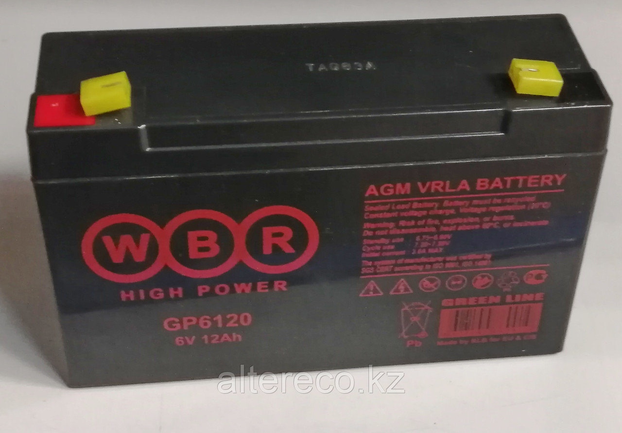Аккумулятор WBR GP 6120 (6В, 12Ач)