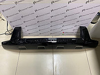 Накладка переднего бампера (губа) на Land Cruiser Prado 2010-13 (Черный цвет)