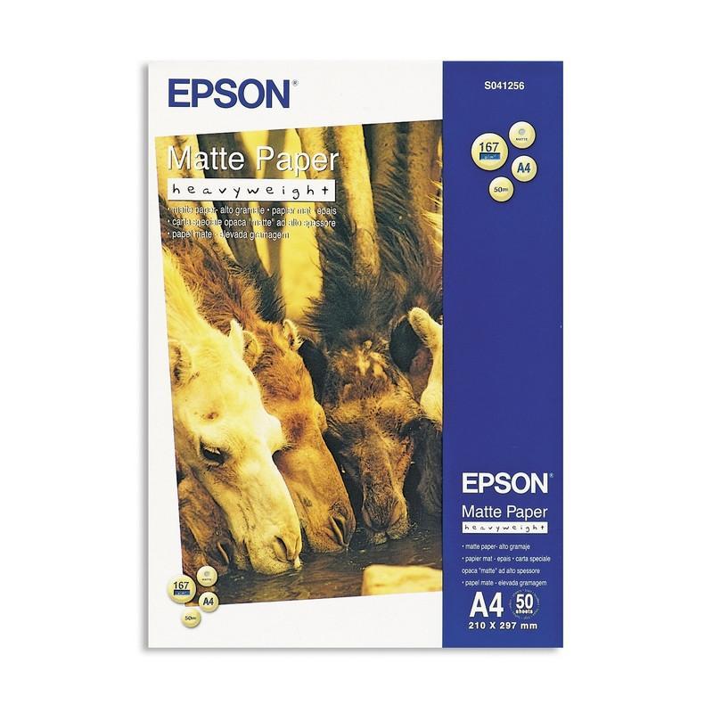 Фотобумага для цв.струй.печ. EPSON s041256 (А4,167г,матовая) пачка 50л