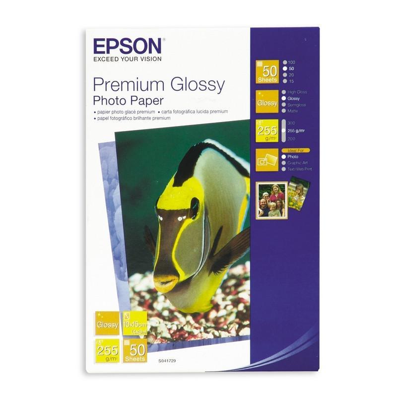 Бумага для цв.струй.печ. EPSON s041729 (10x15,255г,глянцевая) пачка 50л.