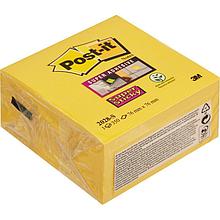 Стикеры Post-it Super Sticky куб 2028-S 76х76 неон желтый 350л