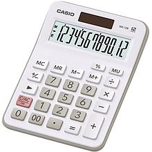 Калькулятор настольный КОМПАКТНЫЙ CASIO MX-12B-WE 12 разр, цвет белый
