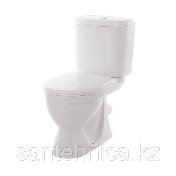 Унитаз-компакт "Стандарт" Эконом косой выпуск 1 режимный термопласт Sanita