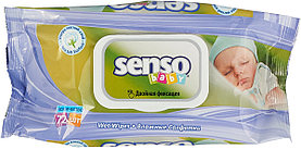 Senso Baby Ecoline Влажные салфетки с крем-бальзамом 72 шт
