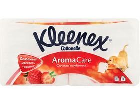Туалетная бумага Kleenex Cottonelle Сочная Клубника трехслойная 8 шт