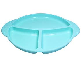 9591 FISSMAN Плоская тарелка с разделителем KIDS 25х21 см (силикон)