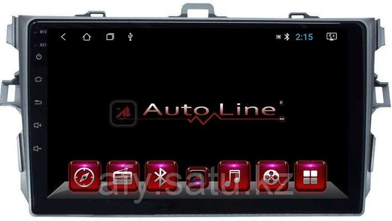 Автомагнитола AutoLine Toyota Corolla 2007-2013 HD экран 1024-600 ПРОЦЕССОР 4 ядра (QUAD CORE)
