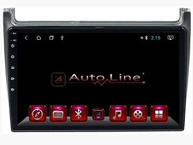 Автомагнитола AutoLine Android 8.1.0 Volkswagen Polo 2011-2017 HD экран 1024-600 процессор 4 ядра