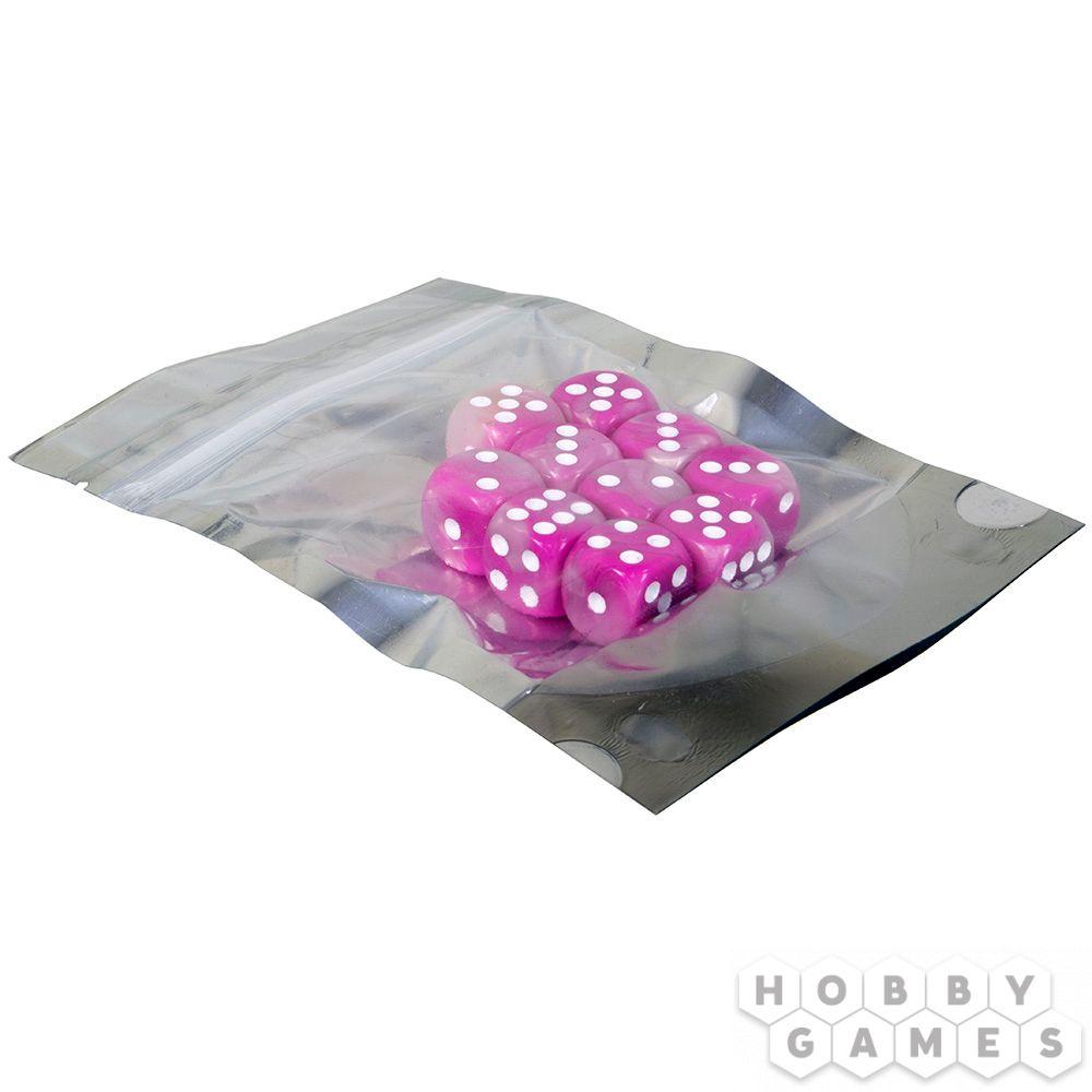 Набор цветных кубиков STUFF-PRO d6 (10 шт., 16мм, нефритовые) розовый