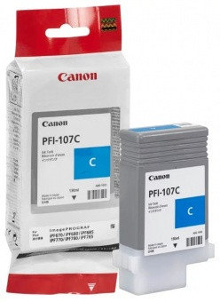 Картридж Canon PFI-107C (6706B001), голубой