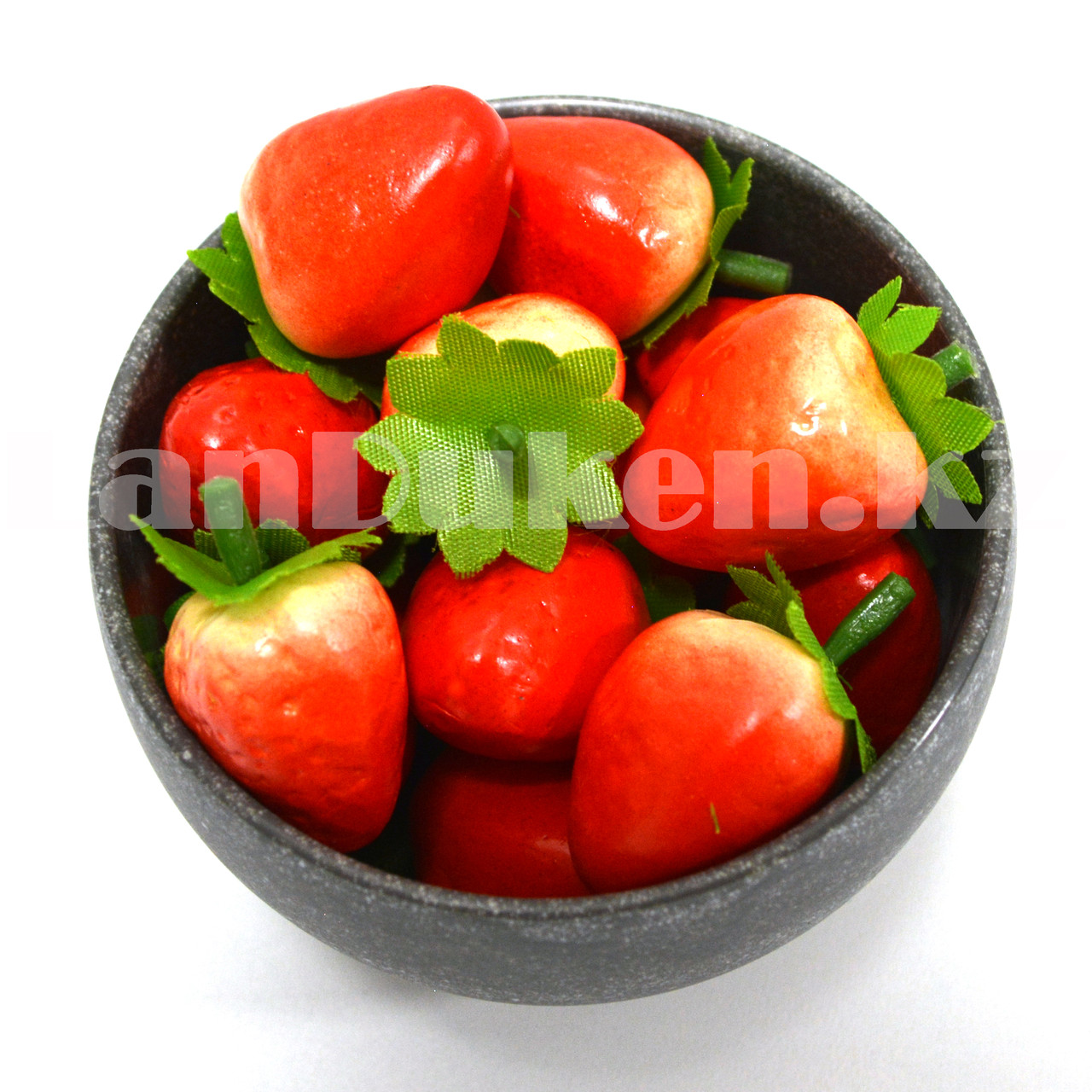 Искусственная ягода Клубника муляж декоративные набор 5 шт красно-желтые - фото 3 - id-p96632219