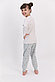 Пижама девичья подростк* 10-11  / 140-146 см,  Кремовый мелан, фото 2