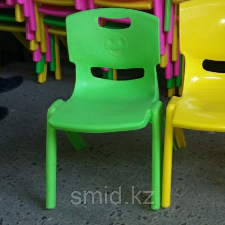 Стул детский пластиковый для детского сада 27см высота зеленый - фото 1 - id-p96638187