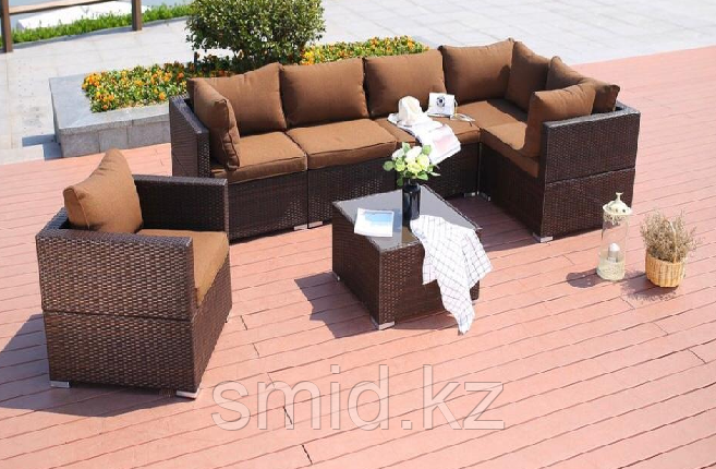Комплект мебели угловой диван, кресло , квадратный журнальный столик - фото 1 - id-p96638524