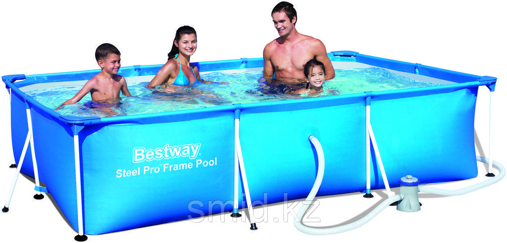 Каркасный бассейн Bestway 56411, Steel Pro Frame Pool, размер 300x200x66 см, с фильтром - фото 1 - id-p96639670