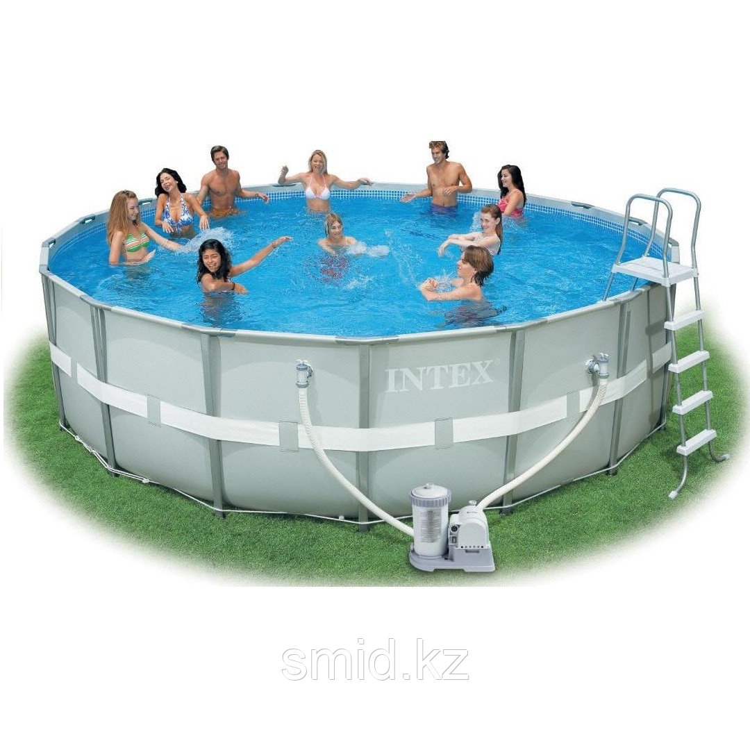 Круглый каркасный бассейн Intex 28322, Ultra Frame Pro Pool, размер 488х122 см - фото 2 - id-p96639730