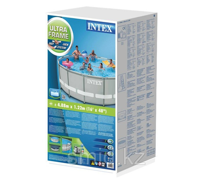 Круглый каркасный бассейн Intex 28322, Ultra Frame Pro Pool, размер 488х122 см - фото 7 - id-p96639730