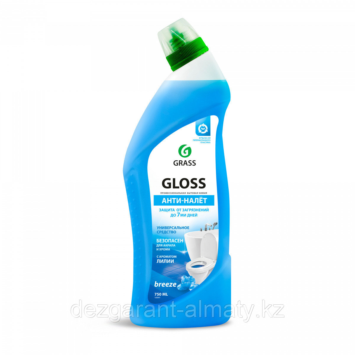 Gloss Brezee чистящий гель для ванны и туалета Лилия 750 мл - фото 1 - id-p96640667