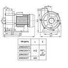 Насос Aqualine LX WTB400T (380В, 80 м3/ч, 5.5HP), фото 4