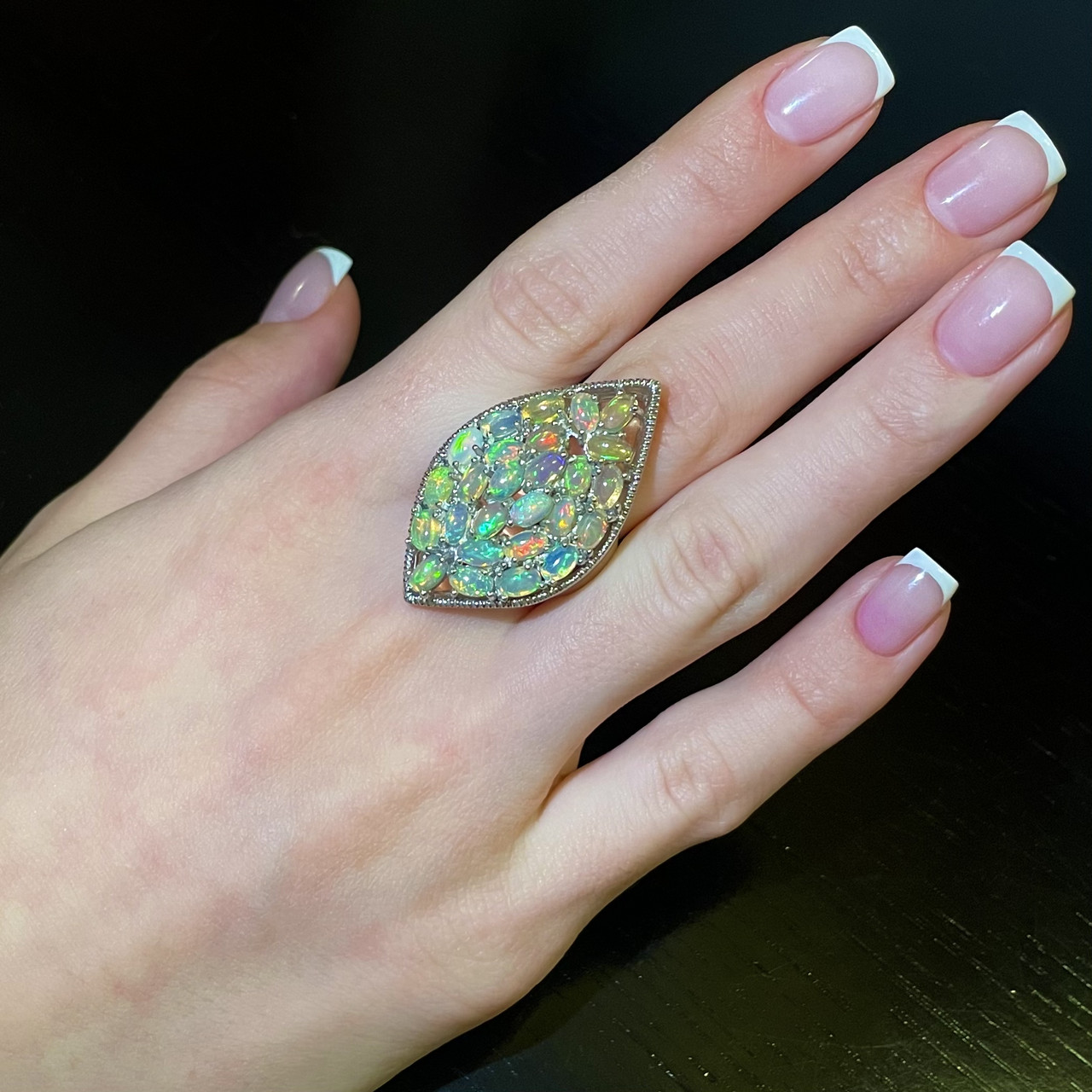 Невероятно кольцо с натуральными огненными Опалами - фото 2 - id-p89218287