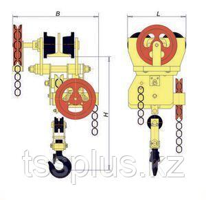 Таль ручная червячная передвижная ТРЧП 8,0 т 6 м