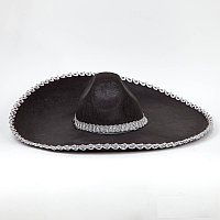 Карнавальная шляпа «Сомбреро», цвет черный, фото 1