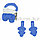 Комплект беруши и зажим для плавания Ear plugs силиконовые синий, фото 3
