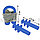 Комплект беруши и зажим для плавания Ear plugs силиконовые синий, фото 2
