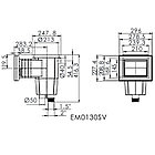 Скиммер под лайнер Aquaviva EM0130-SV Standart (квадратная крышка), с латунными вставками, фото 5
