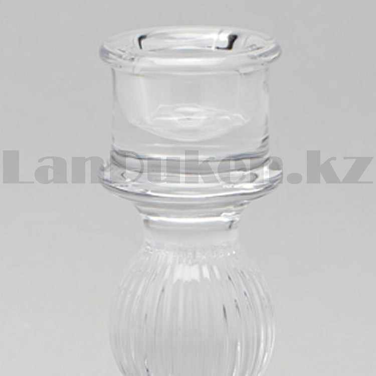 Подсвечник на 1 свечу стеклянный 15,5 см Glass ware 828 2.0 - фото 6 - id-p96667970